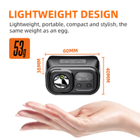 Lampe frontale LED rechargeable Lampe frontale réglable pour l'extérieur étanche 9 modes d'éclairage pour le camping, la course à pied et la randonnée