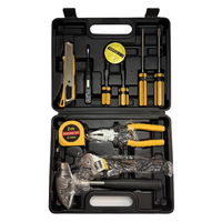 Ensemble complet de 12 outils de serrage manuels en boîte rigide pour la réparation automobile, la dépannage et la boîte à outils d'urgence, en acier au carbone