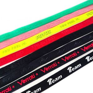 Bande de col tricotée noire de 1 cm avec logo personnalisé en jacquard pour col de t-shirt - Product Image 3