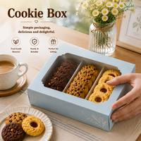Scatola per Biscotti Personalizzata in Carta Riciclabile per Alimenti con Finestra, Stampa Offset