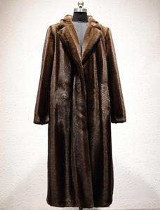 <span class=keywords><strong>Cappotto</strong></span> Lungo in Finta Pelliccia di Visone <span class=keywords><strong>Marrone</strong></span> <span class=keywords><strong>Scuro</strong></span> di Lusso per Donna, Caldo <span class=keywords><strong>Cappotto</strong></span> Invernale con Collo a Risvolto Oversize in Finta Pelliccia per Signore - Product Image 1