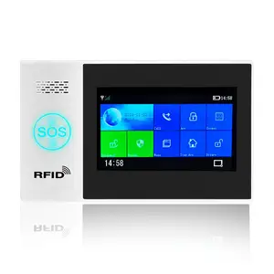 Bán Hot Wifi An Ninh Báo Động Chống Trộm Kit CE FCC Chứng Nhận Gsm Màn Hình Cảm Ứng Alexa App Control Pgst Tuya Nhà Thông Minh Hệ Thống Báo Động