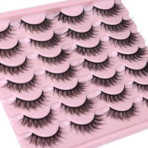 Pestañas Postizas Wispy Lashes de 14 mm, Aspecto Natural, Pestañas de Visón Sintético, Libres de Crueldad Animal, Banda de Algodón Negra, Paquete Pequeño de <span class=keywords><strong>ISABELLA</strong></span> - Product Image 4