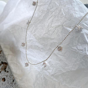 Collar de Plata de Ley S925 con Diseño de Princesa Sirena y Perla de Concha, Diseño de Nicho Dulce, Colgante de Alta Gama, Cadena para Clavícula - Product Image 4