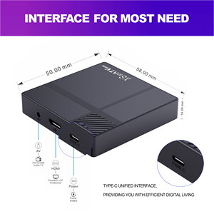 Nhỏ nhưng hiệu suất mạnh mẽ New Allwinner h618 Android 12 siêu mini 6K TV Box xs97 ATV mini Bộ vi xử lý Set-Top Mi TV Box - Product Image 4