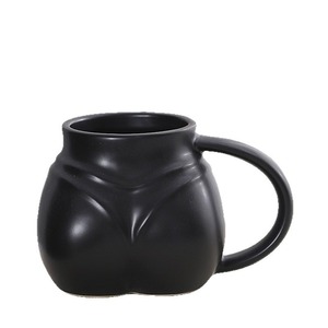 Tasses en céramique originales en forme de fesses en porcelaine crème, mignonnes tasses à thé et à café en céramique - Product Image 6