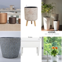 Pot Bunga Lianshu HP-002 Custom PP Self-Watering dengan Alas Vas Lantai Gaya Santai untuk Ruang Tamu, Tersedia Kustomisasi