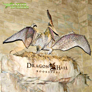 Animatronic Quetzalcoatlus Flying <span class=keywords><strong>Pterosauria</strong></span> Dinosaur para centros comerciales Aeropuertos públicos Guardería Kindergarten Escuelas Metal - Product Image 2