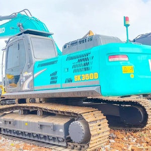 Excavatrice sur chenilles hydraulique d'occasion Kobelco SK350 de 35 tonnes, équipement lourd d'occasion, excavatrices d'occasion de haute qualité - Product Image 2