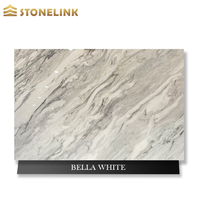 Dalle de marbre poli Bardiglio Nuvolato avec veines blanches et noires, carrelage gris pour cuisine et villa