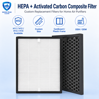 Filter Udara HEPA H13 Ukuran Khusus dengan Filter Komposit Karbon Aktif Sarang Lebah untuk Pembersih Udara, Menghilangkan Bau dan Formaldehida