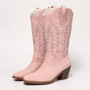 <span class=keywords><strong>Stivali</strong></span> da Cowboy in <span class=keywords><strong>Ecopelle</strong></span> con Ricami per Donna, Fodera in Rete, Moda Femminile - Product Image 2