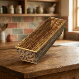 Panier de rangement en rotin tressé fait main, écologique, personnalisable (couleur/taille/forme), option logo, multifonctionnel pour cuisine et garde-manger - Product Image 2