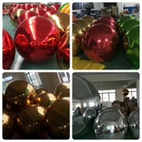 Boule miroir géante gonflable en PVC métallisé pour la décoration de mariage, de fête et d'événements, ballon miroir gonflable