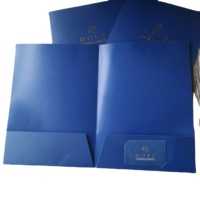 Carpetas de Presentación de Papel Kraft A4 Ecológicas con Logotipo Personalizado, Ranura para Tarjetas de Visita, Servicio de Impresión Offset