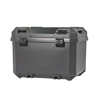 Nouvelle conception de coffres arrière en PP pour moto, grand coffre arrière avec serrure antivol pour moto, fabrication sur mesure
