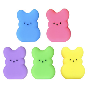 Easter Bunny Silicone <b>Beads</b> 1.9x2.5cm Colorful Loose <b>Beads</b> For Children Bracelets - Product Image 2