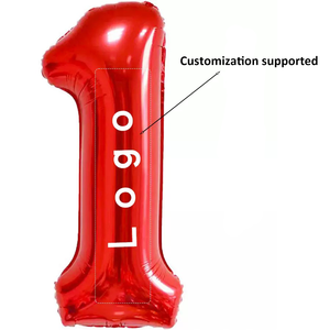 Globos de Número Impresos en Lámina de <span class=keywords><strong>32</strong></span> Pulgadas, del 0 al 9, Decoraciones Grandes para Fiestas de Cumpleaños - Product Image 3