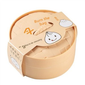 Juguete antiestrés de simulación de descompresión, panecillo relleno al vapor, con movimiento y sonido, popular en redes, en forma de cerdo asado, con bolsa pequeña tipo <span class=keywords><strong>jaula</strong></span>, de rebote lento - Product Image 5