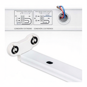 Striscia LED T8 150cm con doppia connessione su entrambi i lati per illuminazione - Product Image 2