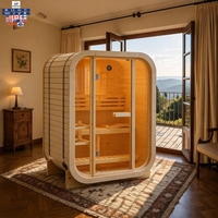 Chalet néo-zélandais avec sauna, structure en pin massif, fenêtre panoramique en verre, normes AS/NZS, Wi-Fi intelligent, 240V, DDP, station alpine en Nouvelle-Zélande