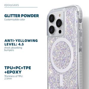 Funda de Teléfono Móvil de Lujo con Brillantina y Diamantes de Diseño Egipcio para iPhone 15 13 14 11 Pro Max - Product Image 2