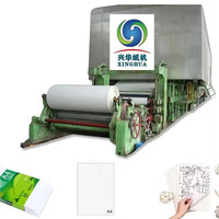 Fabricante de Máquinas de Papel de Escritura de 2500 mm, Xinghua, Equipo de Producción de Papel de 60 TPD, Peso del Papel de 45-120 g/m², 400 m/min