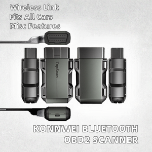 Voiture tout système de l'usine <span class=keywords><strong>Konnwei</strong></span> pour Bluetooth OBD2 Scanner MAXOBD outil de Diagnostic système complet matériau ABS - Product Image 4