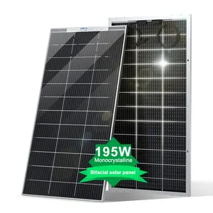 Best cheap price solar pv sales outdoor double sides 12V solar power module 150W 200W monocrystalline silicon pv panel for yacht