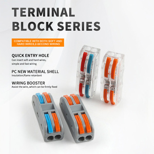 Khớp nối dây điện nhanh gọn DIY GO, kiểu đẩy/cắm, đầu nối lò xo, nối dây nhanh, đầu nối dây điện, khối đầu nối 222 223 - Product Image 3