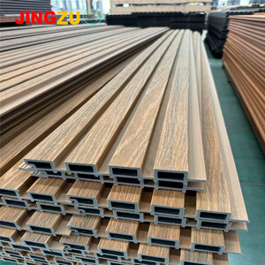 Revestimiento de Pared Impermeable de WPC, Material de Revestimiento de Plástico Removible, <span class=keywords><strong>Imitación</strong></span> <span class=keywords><strong>Madera</strong></span>, Panel Compuesto de PVC <span class=keywords><strong>para</strong></span> Decoración Exterior - Product Image 1