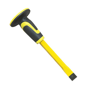 Stonemason Yi Chisel Yellow Flat Head Straight Tip Metric High Carbon Steel For Stonemasonry - Product Image 2