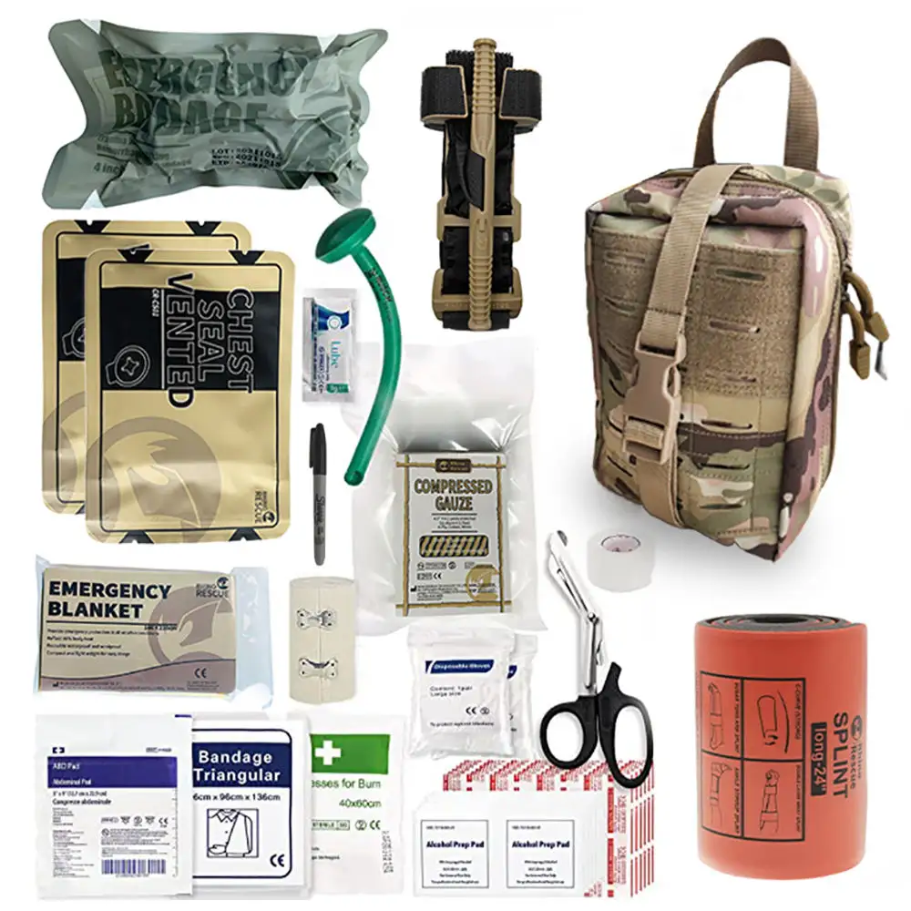 Buy First Aid Kits CE Certificate Tactical Trauma EMT First Aid Ifak Pouch Waterproof First Aid Kit For Outdoor