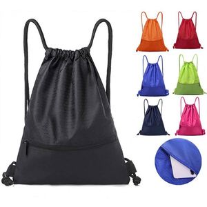 Promotional 420D Nylon Waterproof <b>Drawstring</b> <b>Backpack</b> Polyester Sports Storage <b>Drawstring</b> Bag - Product Image 1