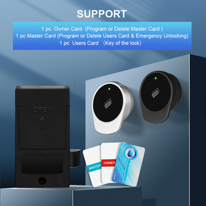 Hot Bán Kim Loại Đồ Nội Thất Văn Phòng Tập Thể Dụ<span class=keywords><strong>c</strong></span> Khóa Tủ Tủ Khóa Với 13.56Mhz IC NFC Đầu Đọ<span class=keywords><strong>c</strong></span> Thẻ Và Tầm Nhìn Ban Đêm Bàn Ngăn Kéo - Product Image 2