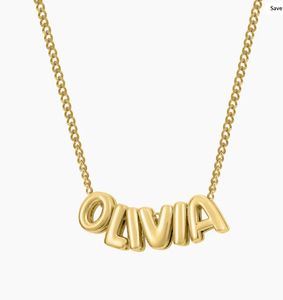 <span class=keywords><strong>Collana</strong></span> con Iniziale 3D <span class=keywords><strong>Personalizzabile</strong></span> in Oro 14K, Ciondolo con <span class=keywords><strong>Nome</strong></span> Personalizzato, Charm Delicato Fatto a Mano, Pendente a Forma di Palloncino con Alfabeto A-Z - Product Image 1