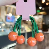 Personnalisé Mignon Headrope Ponytail Holders Haute Élastique Enfants Bébé Perle Cheveux Accessoires Deux Boules Cheveux Cravate Cheveux Élastiques