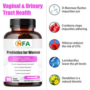 Private Label Probiotics for Women Capsule D-mannose Cranberry Prebiotics Digestive Enzyme Promote Vaginal Urinary Tract Health - Product Image 4