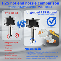 Untuk Printer 3D Bambu Lab P2S High Flow Hotend Heating Assembly H2C/H2S/H2D/X2D/A1/A1 Mini/A2L Hot End Kit Nano-coating Nozzle