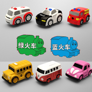 Accessoires <span class=keywords><strong>de</strong></span> piste d'aventure en plastique pour voitures avec train coulissant, autobus scolaire, camion <span class=keywords><strong>de</strong></span> pompiers - Jouet à encastrer à l'échelle 1:16 - Product Image 2