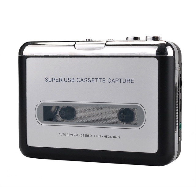 USB Cassette Player Portable Tape Convert Player Tape to MP3/CD Format Capture MP3 Audio Music Via USB
