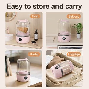 Mini Lave-linge Portable Sans Fil Nouveau Modèle Petit Automatique pour Sous-vêtements et Bas - Product Image 3