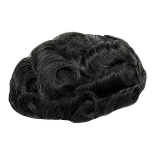 Uomini Capelli Parrucchino Umani di Remy europeo con Clip di Breve Naturale Nero di Ricambio Pezzi di Capelli Parrucche per <span class=keywords><strong>Uomo</strong></span> - Product Image 3