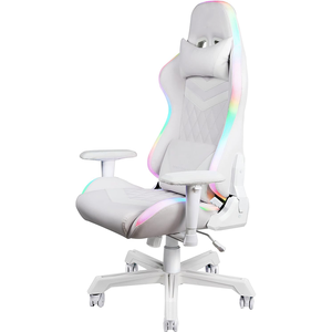 Juego RGB blanco profesional Stuhl Pc iluminación Led gratis Chaise <span class=keywords><strong>Gamer</strong></span> hogar PC <span class=keywords><strong>silla</strong></span> para juegos de ordenador 2D con luz de colores - Product Image 3