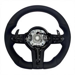 Volante de Cuero para <span class=keywords><strong>BMW</strong></span> Serie 3 y Serie 5, Cuero Genuino - Accesorio Deportivo Interior - Product Image 1