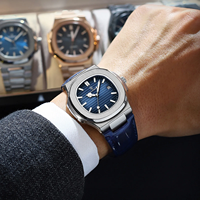 Nouvelle Montre de Luxe POEDAGAR 613 à Bracelet en Cuir pour Hommes, Montre à Quartz Lumineuse Étanche avec Date