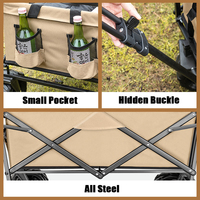 Mobilier d'extérieur pliable portable en acier robuste pour la plage, le camping et le jardin.