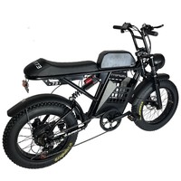 Vélo électrique de montagne pour adultes de 20 pouces, moteur arrière sans balais, double suspension, 7 vitesses, étanche, batterie au lithium 48V20AH