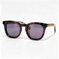 Lunettes de soleil carrées vintage 2026 effet écaille de tortue, monture en acétate de luxe, verres polarisés UV400 pour hommes et femmes