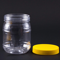700-1,6 ml Petits pots en plastique pour beurre de cacahuète Pots en plastique de qualité alimentaire avec couvercles à vis ODM/OEM